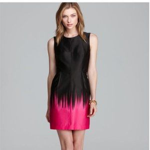 MILLY 'Coco' Ombré Sleeveless A-Line Mini Sheath Dress